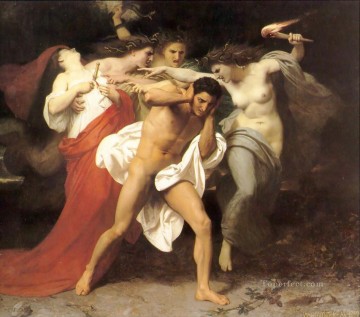 Orestes perseguido por las furias William Adolphe Bouguereau Pinturas al óleo